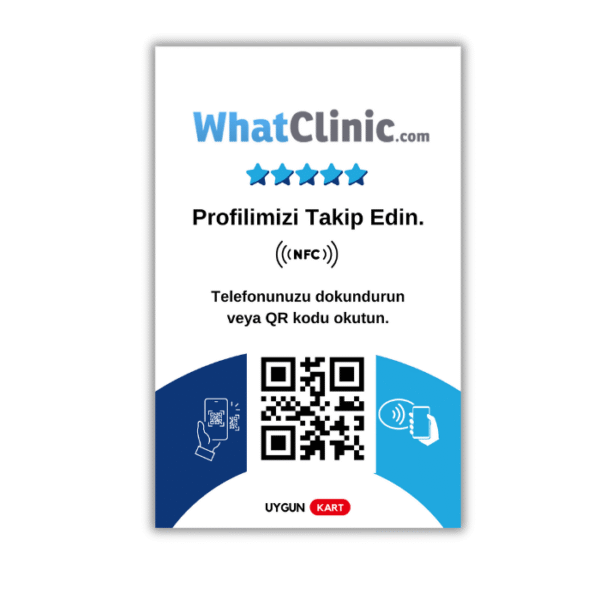 WhatClinic Entegre NFC Kart + QR | Sağlık Sektörüne Özel Dijital Çözüm