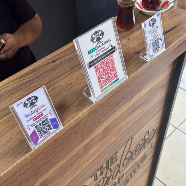 Özel Baskılı Google - İnstagram ve İban Kartı