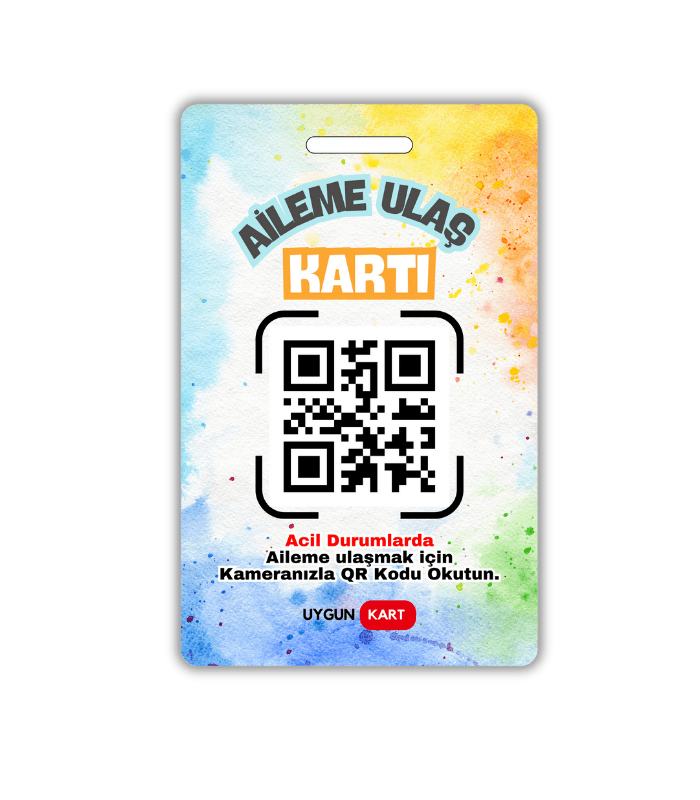 Aileme Ulaş Kartı – Çocuklar için Acil Durum Kartı