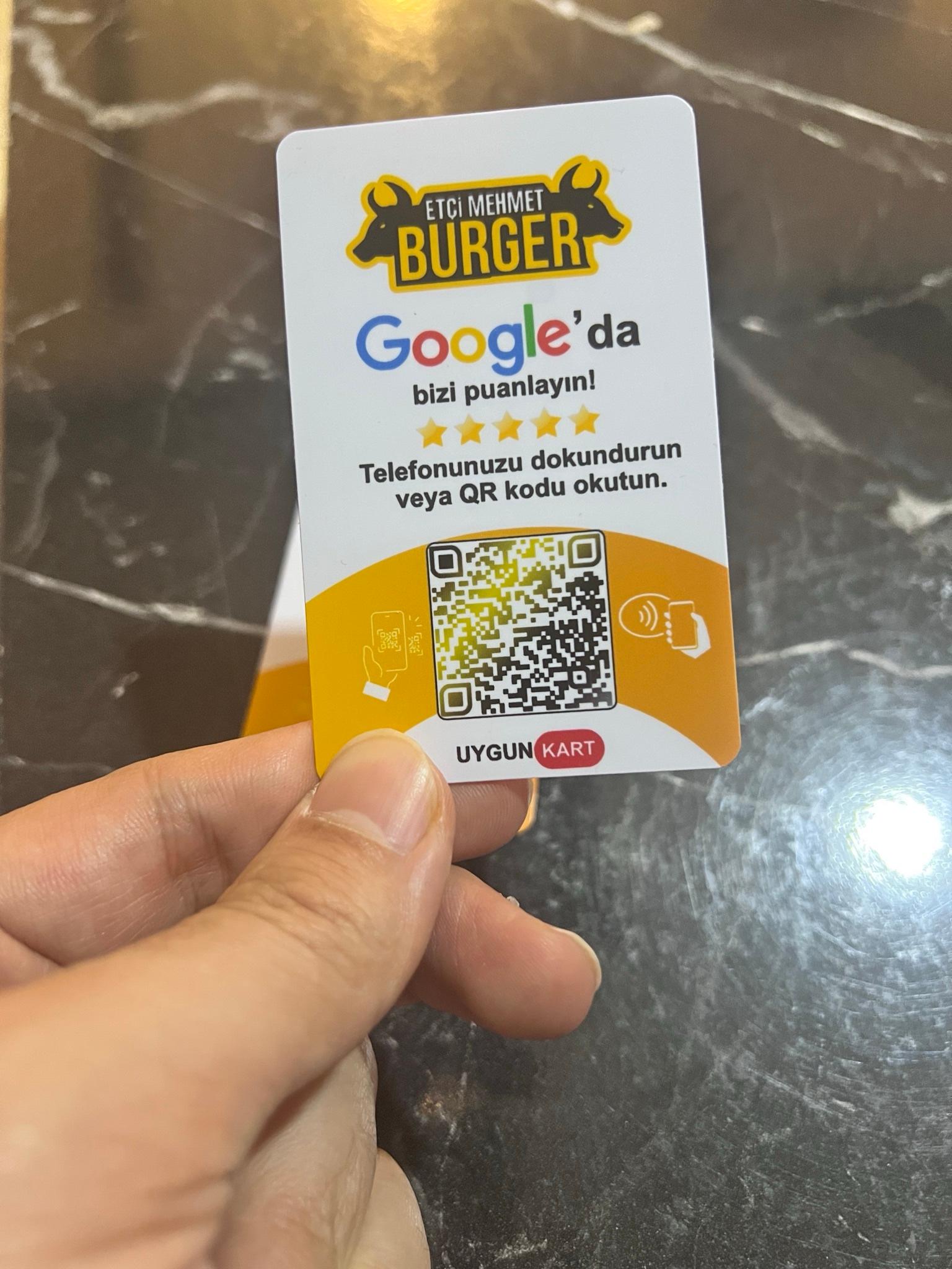 Özel baskılı kart örneği