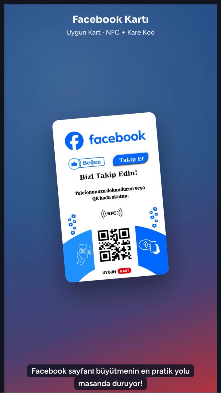 Facebook Takip Kartı